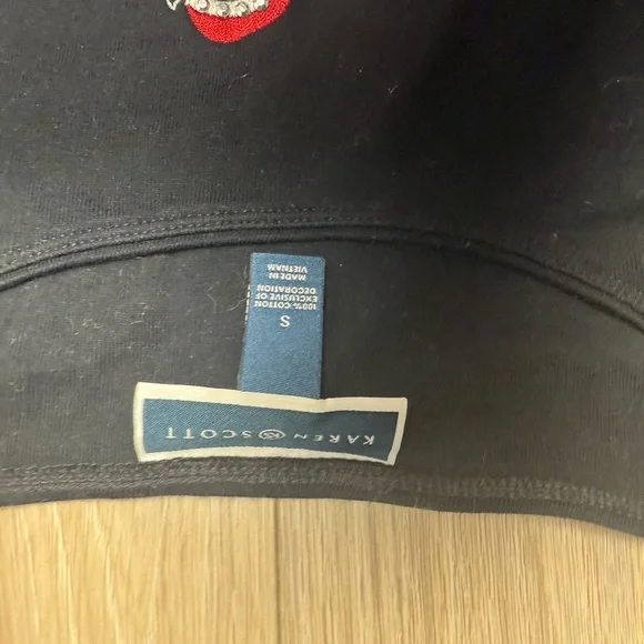 Vintage Karen Scott Christmas Cats Bejeweled Long Sleeve T Shirt 100% Cotton - Picture 3 of 5